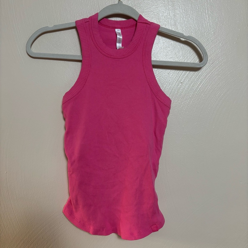 Fabletics Women's Tank Top Shirt Sleeveless Built On Bra‎ Hot Pink Size XS